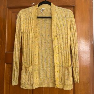 Vintage Sidney Gould Yellow Colorful Cardigan